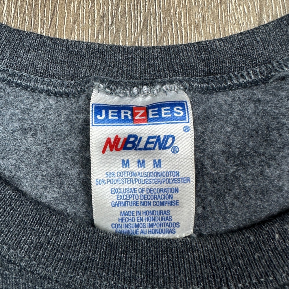 Vintage Jerzees Michigan State Spartans Crewneck Sweatshirt Heather Grey Mens M - Picture 2 of 8